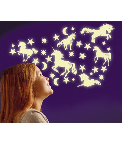 Glow Glitter Unicorns
