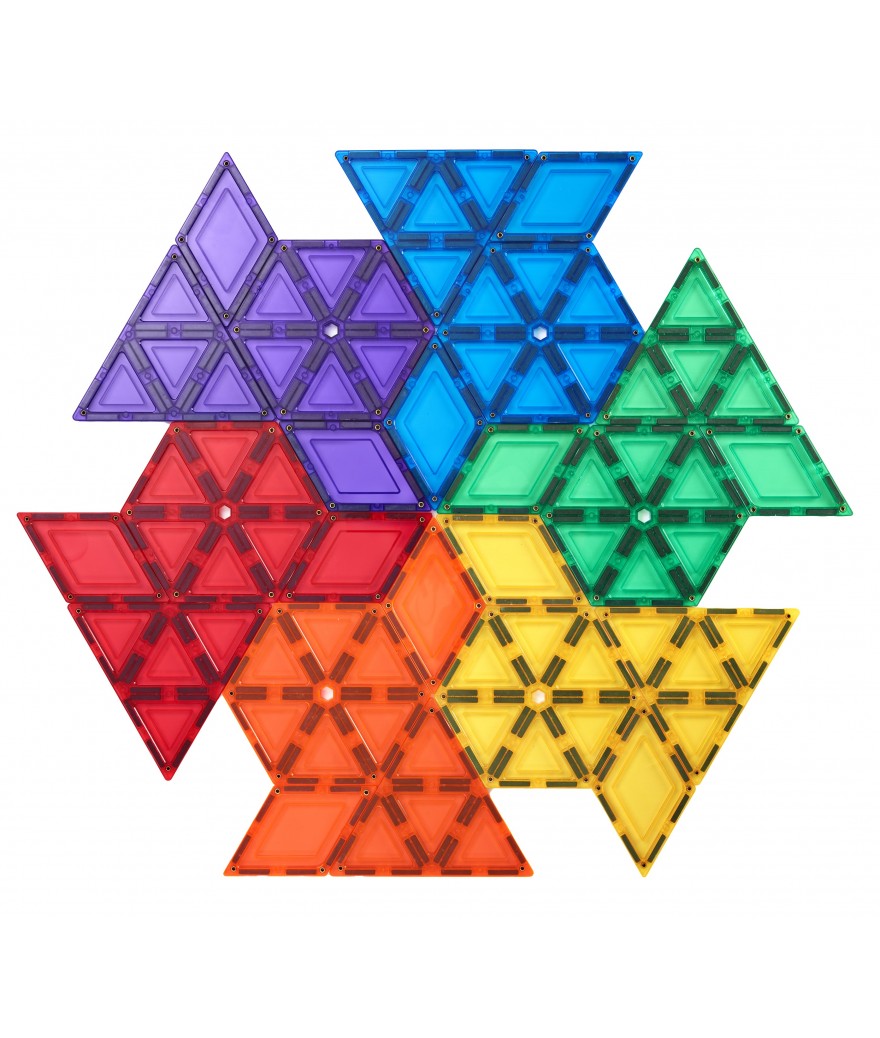 Learn & Grow Toys -  Magnetic Tiles - Geometry Pack (36 Piece)
