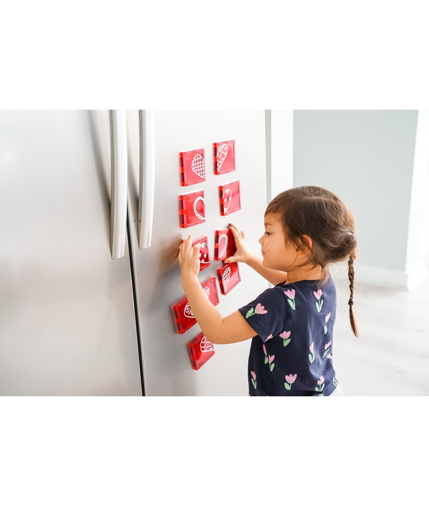 Learn & Grow Toys - Magnetic Tiles - Small Square Pack (36 Piece)