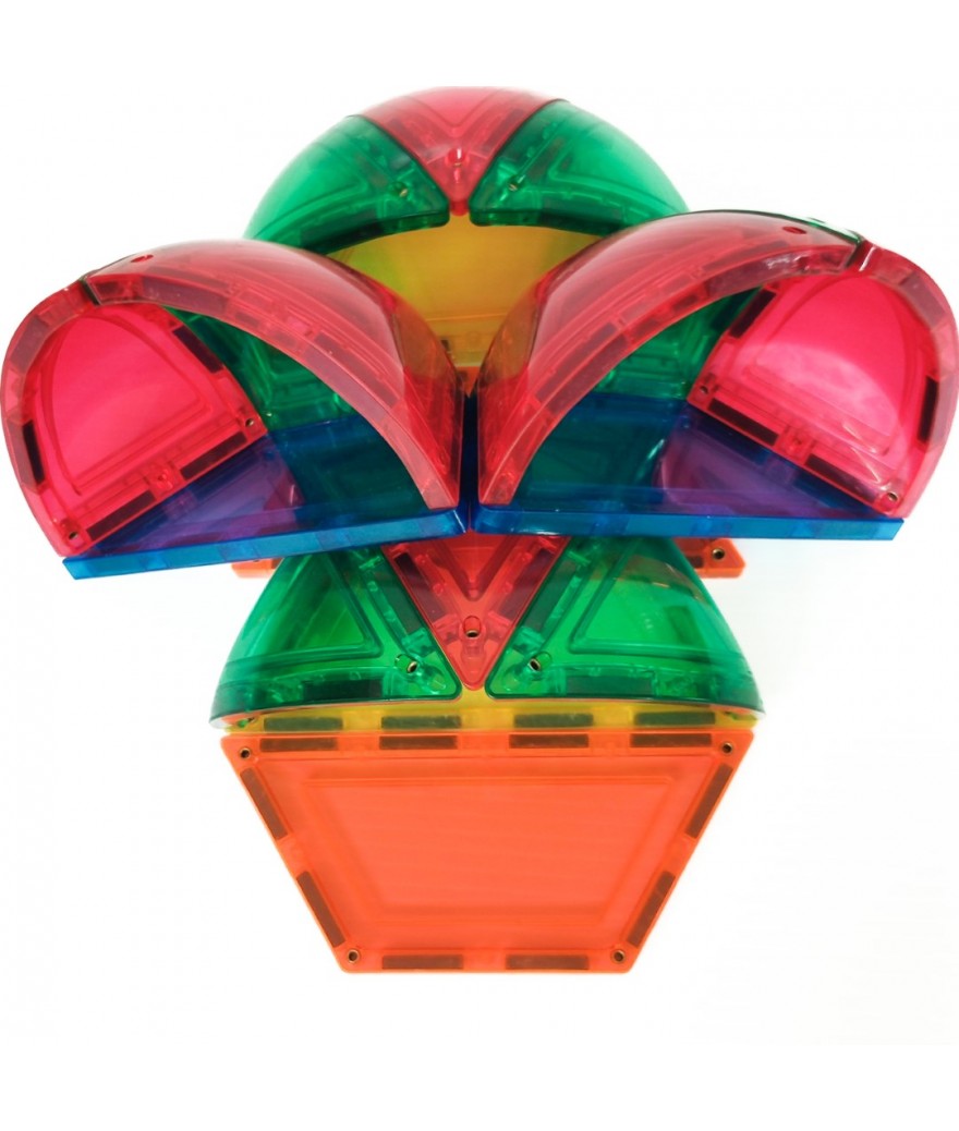 Learn & Grow Toys - Magnetic Tiles - Dome Pack (18 Piece)