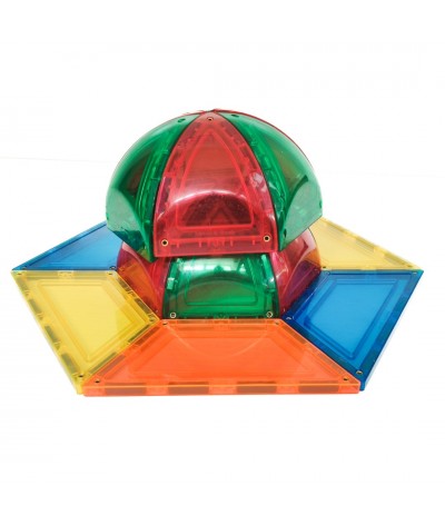 Learn & Grow Toys - Magnetic Tiles - Dome Pack (18 Piece)