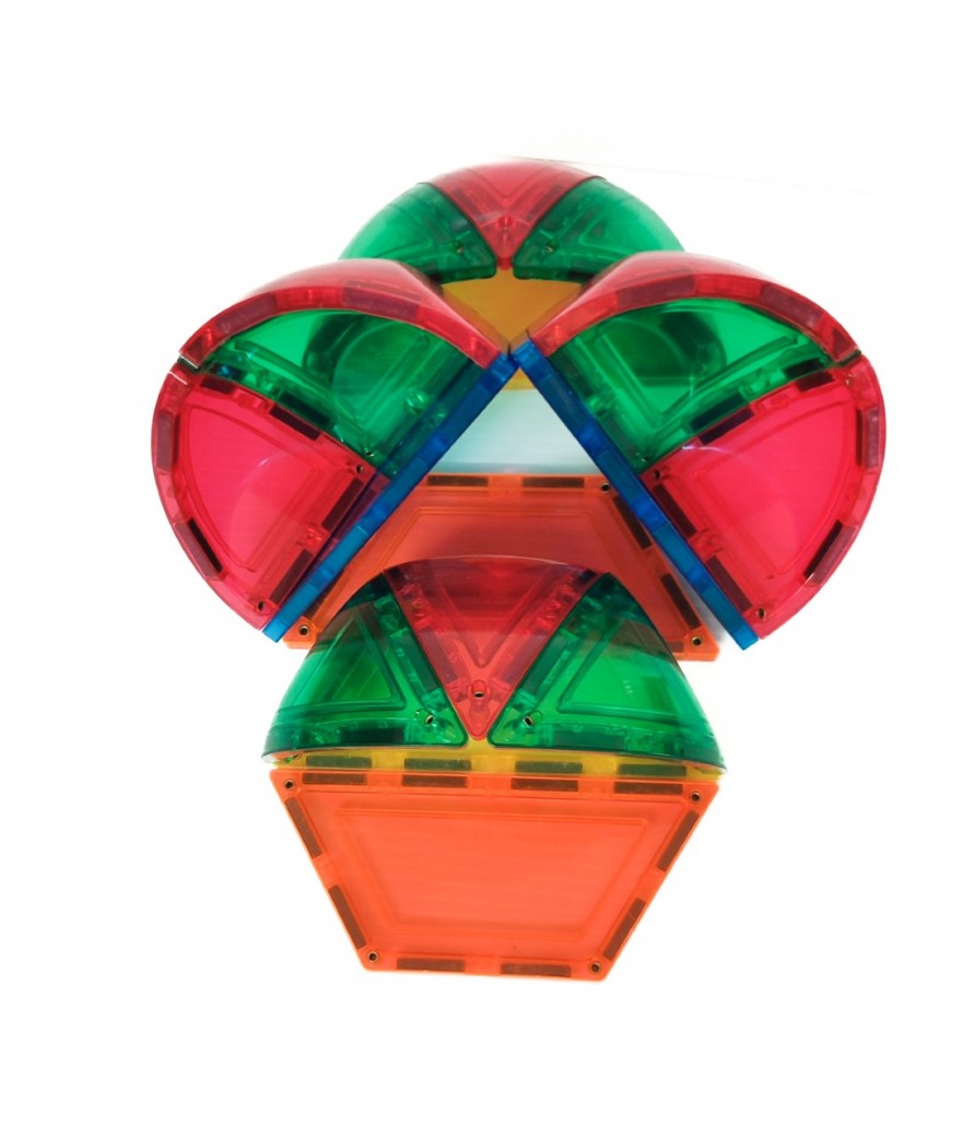 Learn & Grow Toys - Magnetic Tiles - Dome Pack (18 Piece)