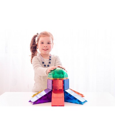 Learn & Grow Toys - Magnetic Tiles - Dome Pack (18 Piece)
