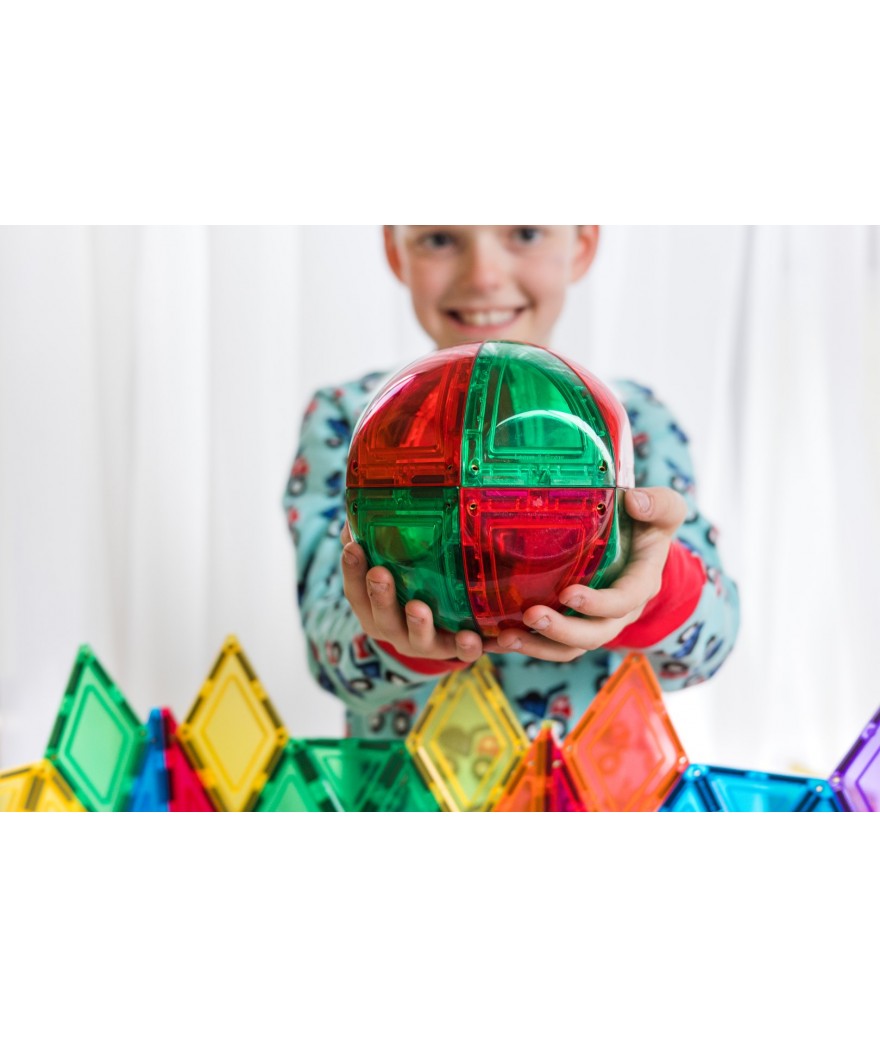 Learn & Grow Toys - Magnetic Tiles - Dome Pack (18 Piece)