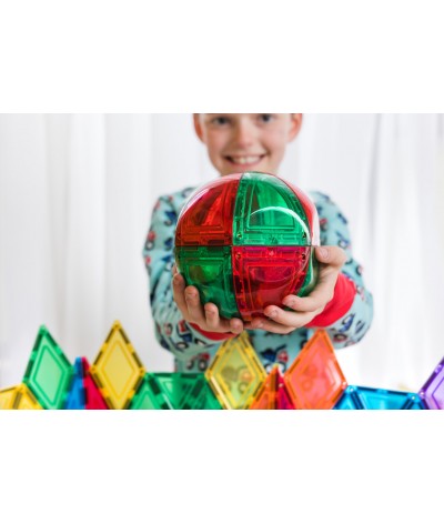 Learn & Grow Toys - Magnetic Tiles - Dome Pack (18 Piece)