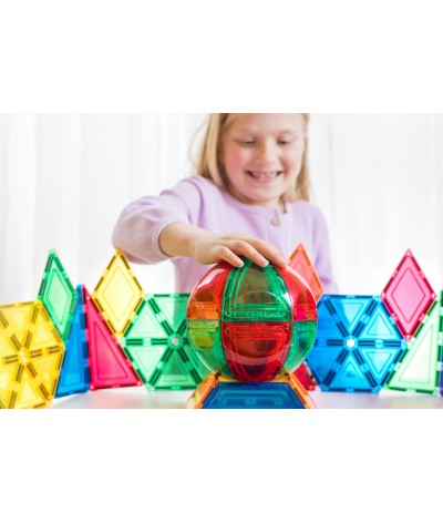 Learn & Grow Toys - Magnetic Tiles - Dome Pack (18 Piece)