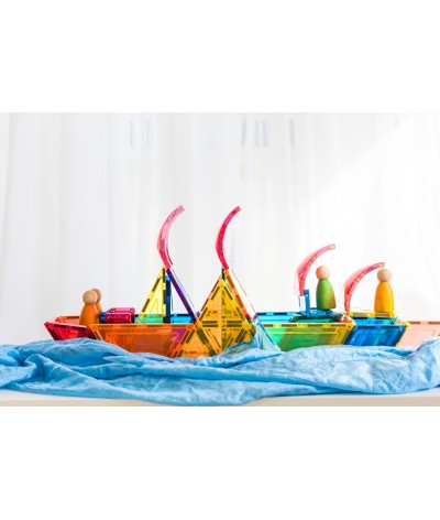 Learn & Grow Toys - Magnetic Tiles - Dome Pack (18 Piece)