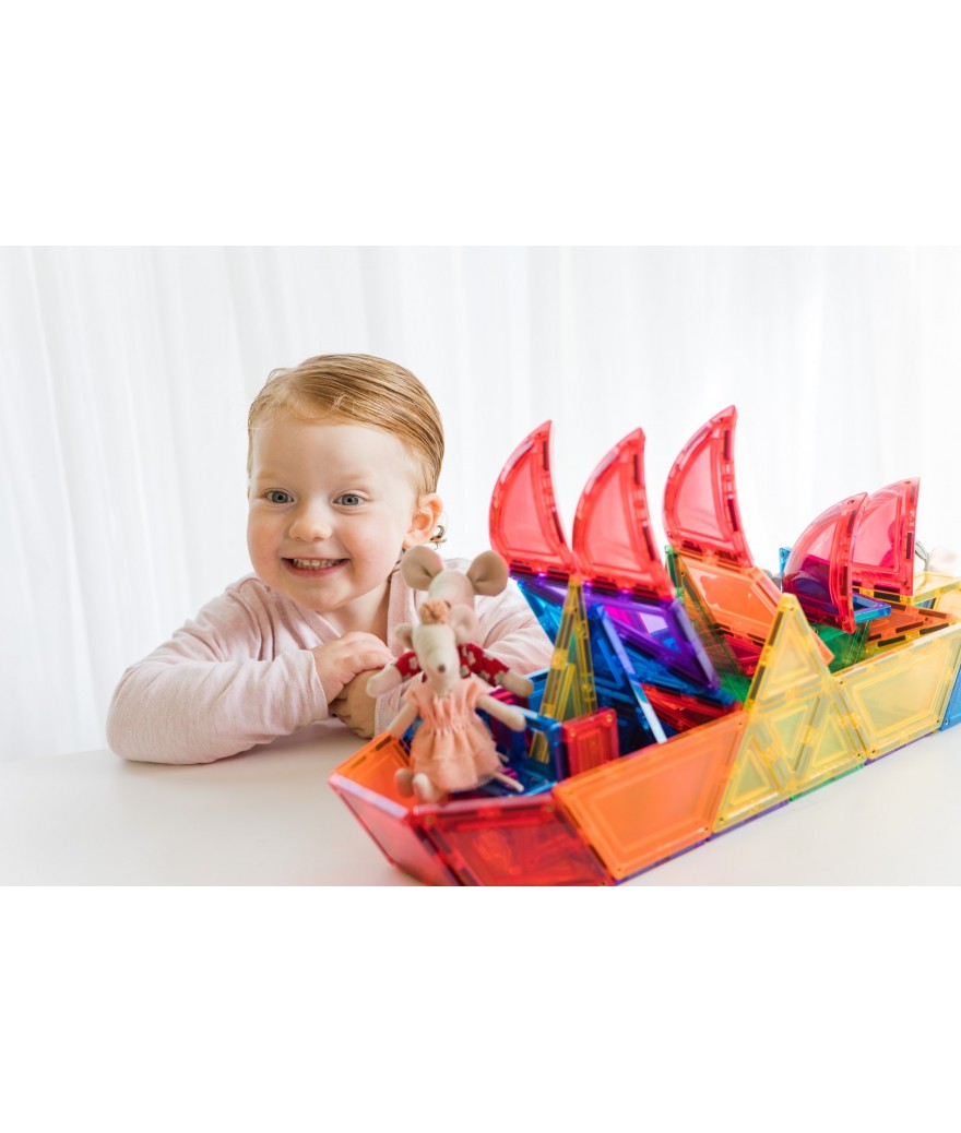 Learn & Grow Toys - Magnetic Tiles - Dome Pack (18 Piece)