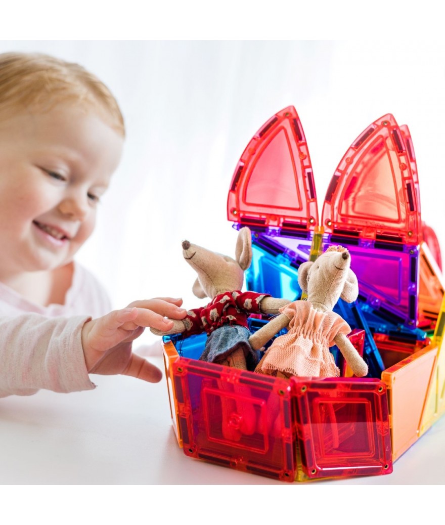 Learn & Grow Toys - Magnetic Tiles - Dome Pack (18 Piece)