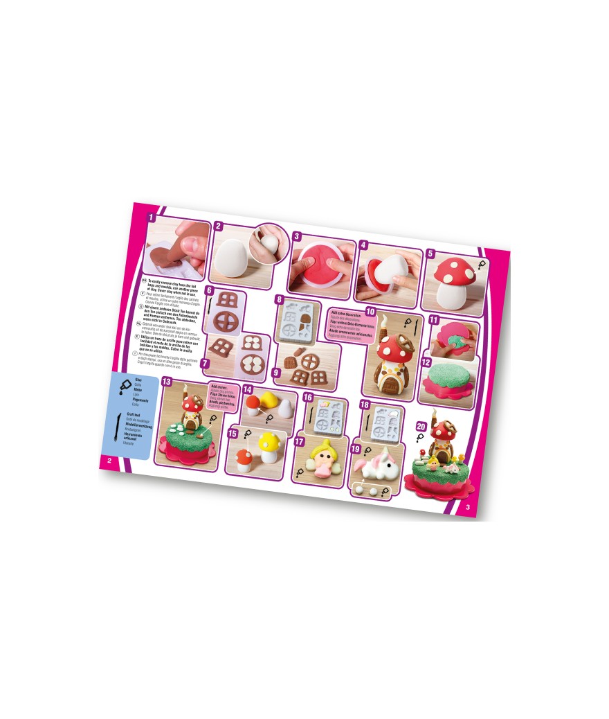 Brainstorm - My Very Own Fairy Cottage Keepsake Box - Maak zelf een sprookjeshuisje met glow-in-the-dark klei