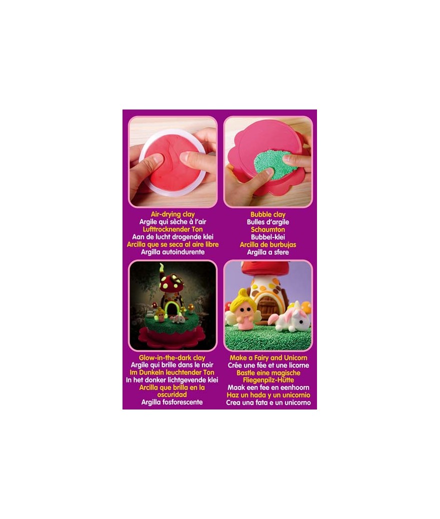 Brainstorm - My Very Own Fairy Cottage Keepsake Box - Maak zelf een sprookjeshuisje met glow-in-the-dark klei