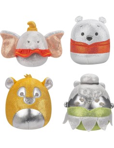 Squishmallows - D100 4 Pack (Winnie the Pooh, Tinkerbell, Nala, Dumbo)  12,5 cm Plush