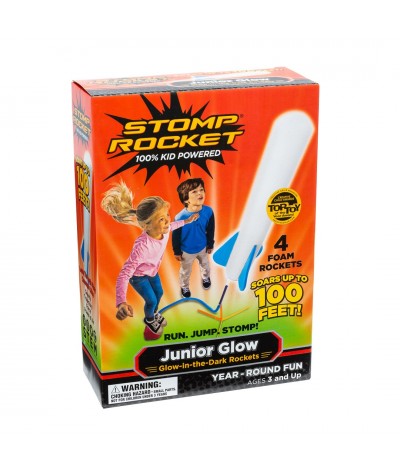 Stomp Rocket Jr. Glow, 4 Rockets