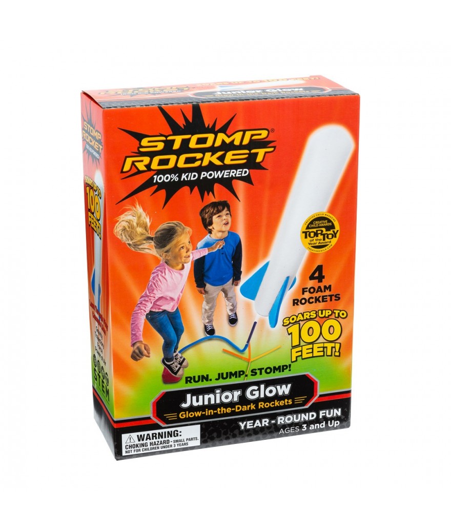 Stomp Rocket Jr. Glow, 4 Rockets